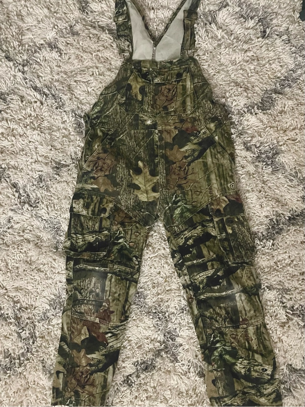 Camouflage Bib Overalls (Youth L)